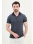 Desenli Lacivert Slim Fit Polo Yaka Erkek T-Shirt 1