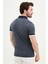 Desenli Lacivert Slim Fit Polo Yaka Erkek T-Shirt 3