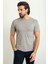 Desenli Kahverengi Slim Fit Bisiklet Yaka Erkek T-Shirt 1