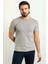Desenli Kahverengi Slim Fit Bisiklet Yaka Erkek T-Shirt 3