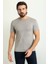 Desenli Kahverengi Slim Fit Bisiklet Yaka Erkek T-Shirt 4