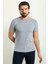 Desenli Lacivert Renk Slim Fit Bisiklet Yaka Erkek T-Shirt 3