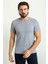 Desenli Lacivert Renk Slim Fit Bisiklet Yaka Erkek T-Shirt 4