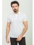 Düz Ekru Rengi Slim Fit Polo Yaka Basic Erkek T-Shirt 1
