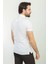 Düz Ekru Rengi Slim Fit Polo Yaka Basic Erkek T-Shirt 4