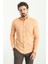 Düz Slim Fit Basic Keten Erkek Gömlek 1