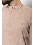 Desenli Slim Fit Hakim Yaka Keten Erkek Gömlek 4