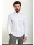 Düz Beyaz Renk Slim Fit Polikort Yaka Klasik Erkek Gömlek 3