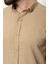 Desenli Bej Rengi Slim Fit Erkek Gömlek 4