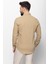 Desenli Bej Rengi Slim Fit Erkek Gömlek 5