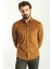 Desenli Kamel Rengi Slim Fit Erkek Gömlek 1