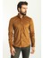 Desenli Kamel Rengi Slim Fit Erkek Gömlek 3