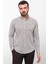 Kırçıllı Kahverengi Slim Fit Uzun Kollu Erkek Gömlek 1