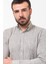 Kırçıllı Kahverengi Slim Fit Uzun Kollu Erkek Gömlek 4