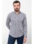 Kırçıllı Lacivert Slim Fit Uzun Kollu Erkek Gömlek 1