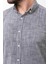 Kırçıllı Lacivert Slim Fit Uzun Kollu Erkek Gömlek 2