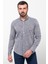 Kırçıllı Lacivert Slim Fit Uzun Kollu Erkek Gömlek 4