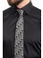 Düz Slim Fit Saten Klasik Erkek Gömlek 2