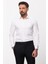 Düz Ekru Rengi Slim Fit Saten Klasik Erkek Gömlek 1