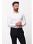 Düz Ekru Rengi Slim Fit Saten Klasik Erkek Gömlek 3