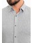 Desenli Gri Slim Fit Erkek Gömlek 2
