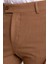 Çizgili Kamel Rengi Super Slim Fit Erkek Pantolon 2