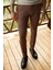 Kareli Kamel Rengi Super Slim Fit Erkek Pantolon 2