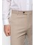 Kareli Bej Rengi Super Slim Fit Erkek Pantolon 2