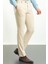 Desenli Taş Rengi Slim Fit Klasik Erkek Pantolon 1