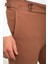 Düz Kamel Super Slim Fit Kemerli Erkek Pantolon 2