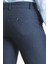 Desenli Lacivert Renk Slim Fit Keten Erkek Pantolon 3