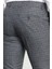 Ekoseli Siyah Renk Slim Fit Klasik Yün Erkek Pantolon 3