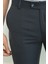 Desenli Siyah Renk Slim Fit Klasik Erkek Pantolon 2