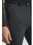 Desenli Lacivert Renk Super Slim Fit Cebi Fermuarlı Erkek Pantolon 2