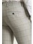 Ekoseli Taş Rengi Slim Fit Klasik Erkek Pantolon 3