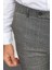 Ekoseli Bej Rengi Slim Fit Klasik Yün Erkek Pantolon 2