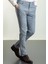 Desenli Lacivert Renk Super Slim Fit Keten Erkek Pantolon 1