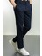 Düz Lacivert Renk Slim Fit Kanvas Erkek Pantolon 1