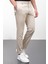 Düz Taş Rengi Super Slim Fit Erkek Pantolon 1