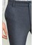 Desenli Lacivert Beyaz Renk Super Slim Fit Erkek Pantolon 2