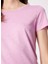 Bisiklet Yaka Lila Kadın T-Shirt 3TNHL103L 3