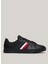 Tommy Hilfiger Siyah Erkek Sneaker Icon Court Lth Strıpes 2