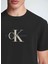 Bisiklet Yaka Baskılı Siyah Erkek T-Shirt J30J326863BEH Dıstressed Monologo 3