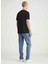 Bisiklet Yaka Baskılı Siyah Erkek T-Shirt J30J326863BEH Dıstressed Monologo 4