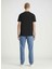 Bisiklet Yaka Baskılı Siyah Erkek T-Shirt J30J326863BEH Dıstressed Monologo 5