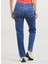 Yüksek Bel Düz Paça Regular Straight Koyu Mavi Kadın Denim Pantolon PL204592GX70 3