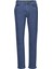 Yüksek Bel Düz Paça Regular Straight Koyu Mavi Kadın Denim Pantolon PL204592GX70 5