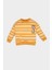 Erkek Bebek Bisiklet Yaka Çizgili İçi Yumuşak Tüylü Sweatshirt D4475A524AU 1