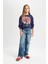 Kız Çocuk Lacivert Harry Potter Relax Fit Bisiklet Yaka Sweatshirt D3865A824AU 2