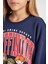 Kız Çocuk Lacivert Harry Potter Relax Fit Bisiklet Yaka Sweatshirt D3865A824AU 5